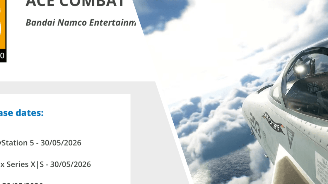Ace Combat 8 Wings of Theve fighter jet flying through dramatic clouds