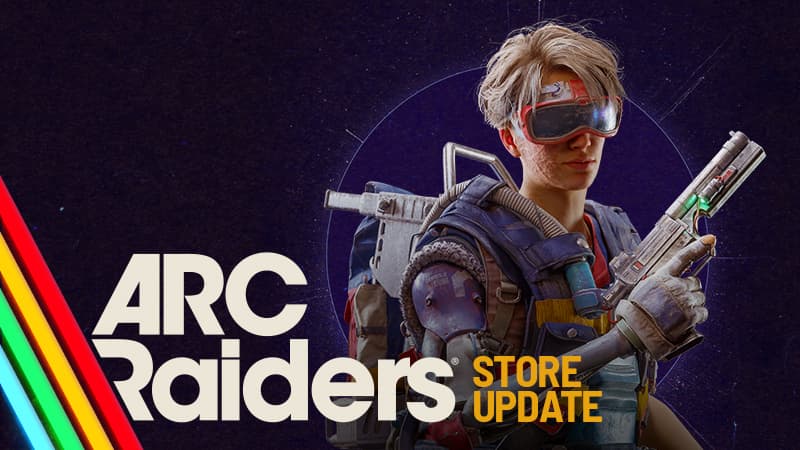 ARC Raiders squad defending position in Topside environment with PvP combat in background.