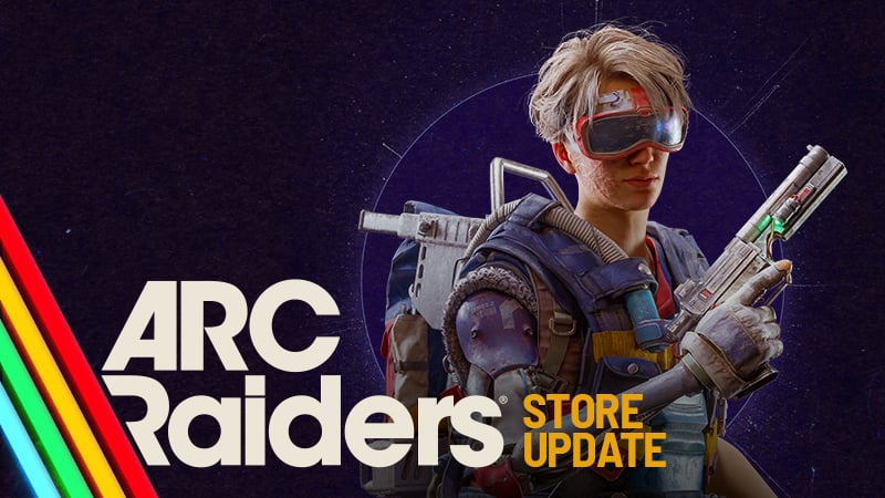 ARC Raiders squad defending position in Topside environment with PvP combat in background.