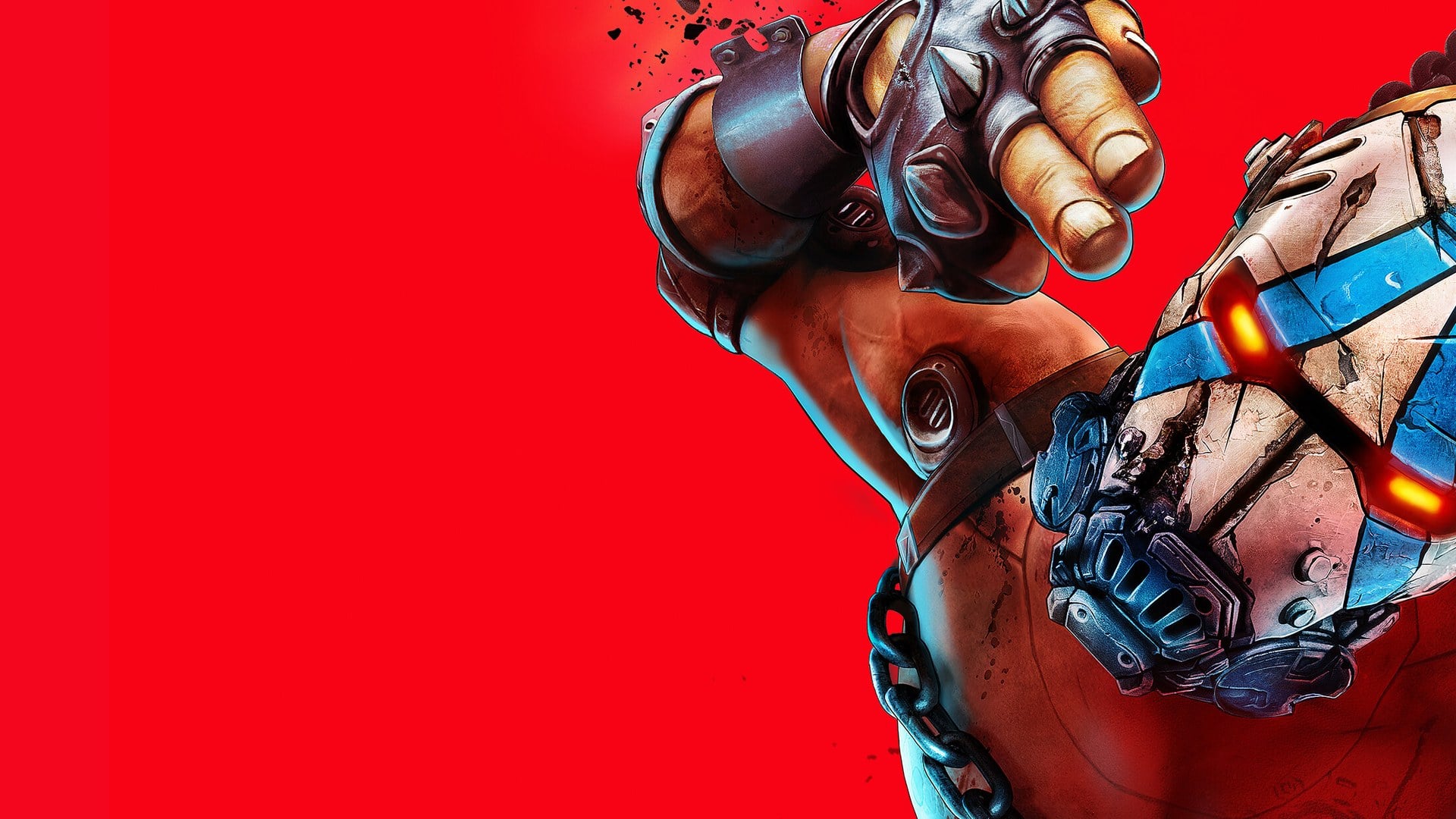 Borderlands 4 Vault Hunter in action with colourful cel-shaded environments