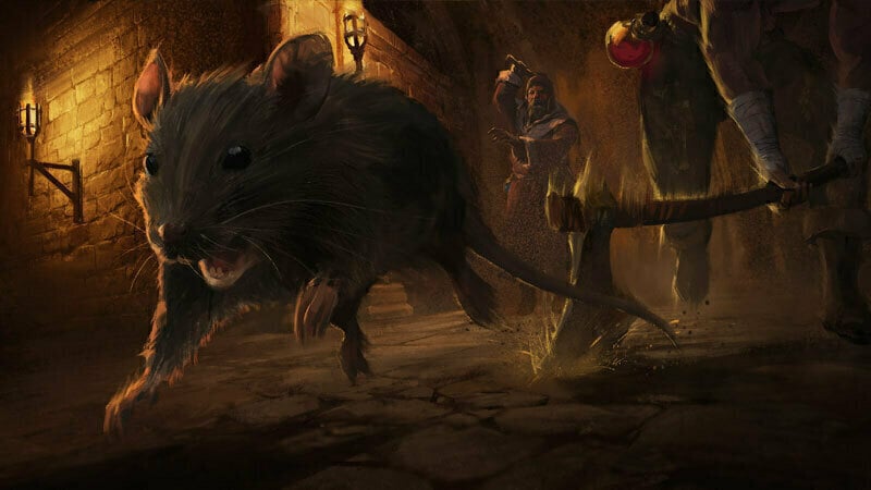 Dark and Darker adventurers facing off against aggressive dungeon monsters with glowing loot drops
