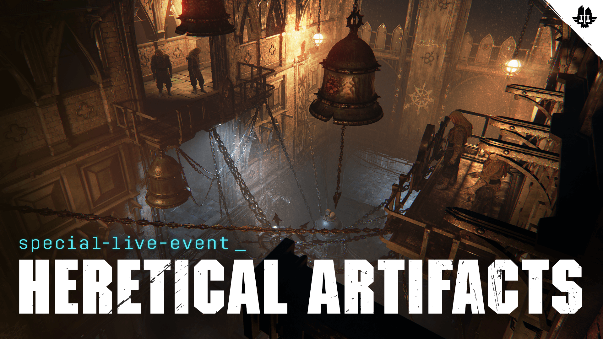 Warhammer 40,000: Darktide Skitarii warrior in combat armor with plasma weapon