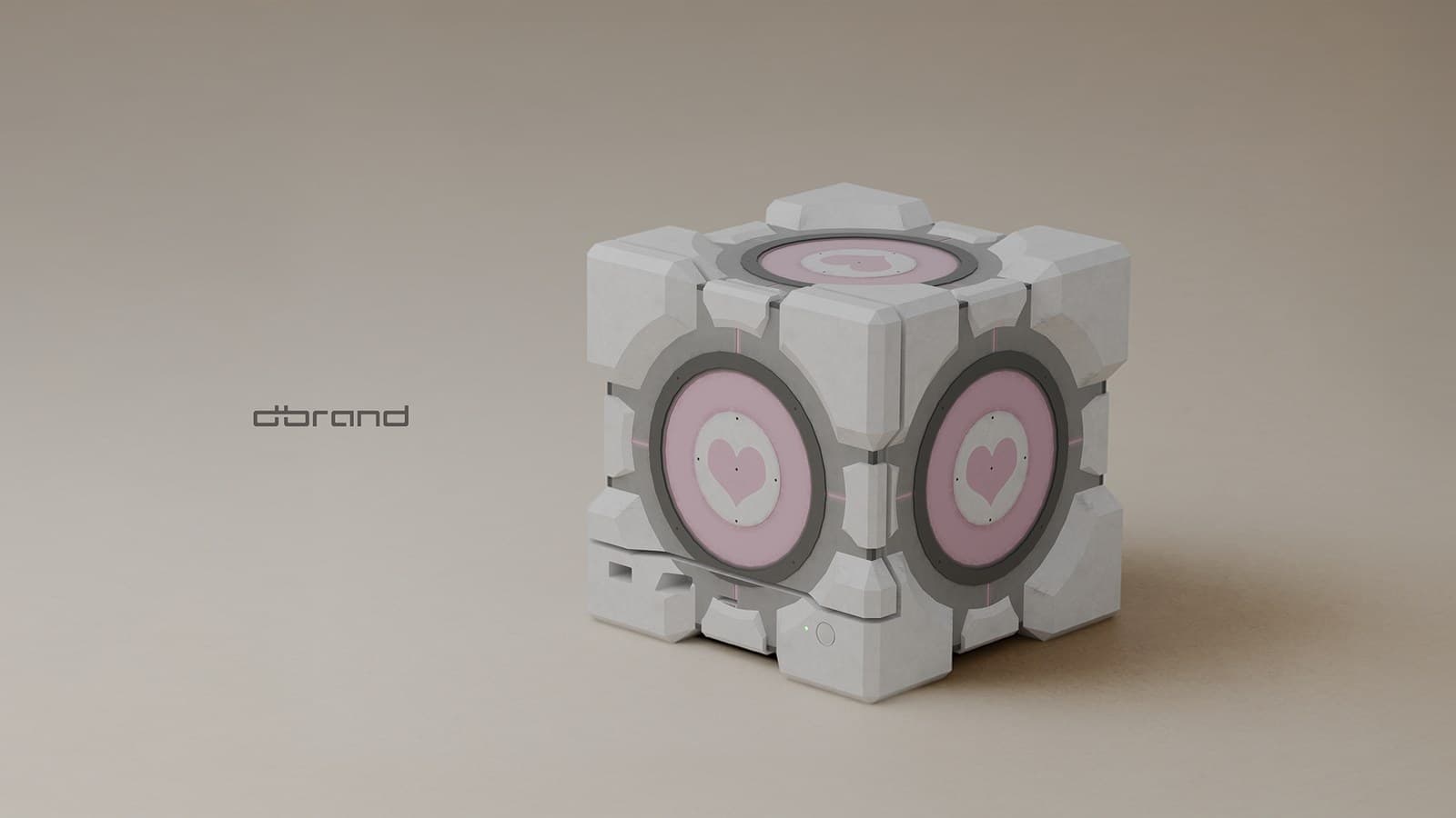 Dbrand Companion Cube enclosure designed for the Valve Steam Machine console