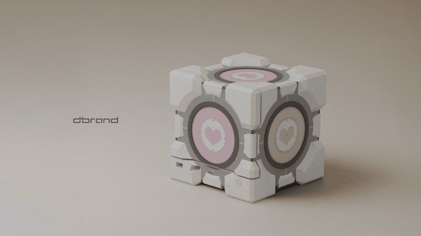 Dbrand Companion Cube enclosure designed for the Valve Steam Machine console
