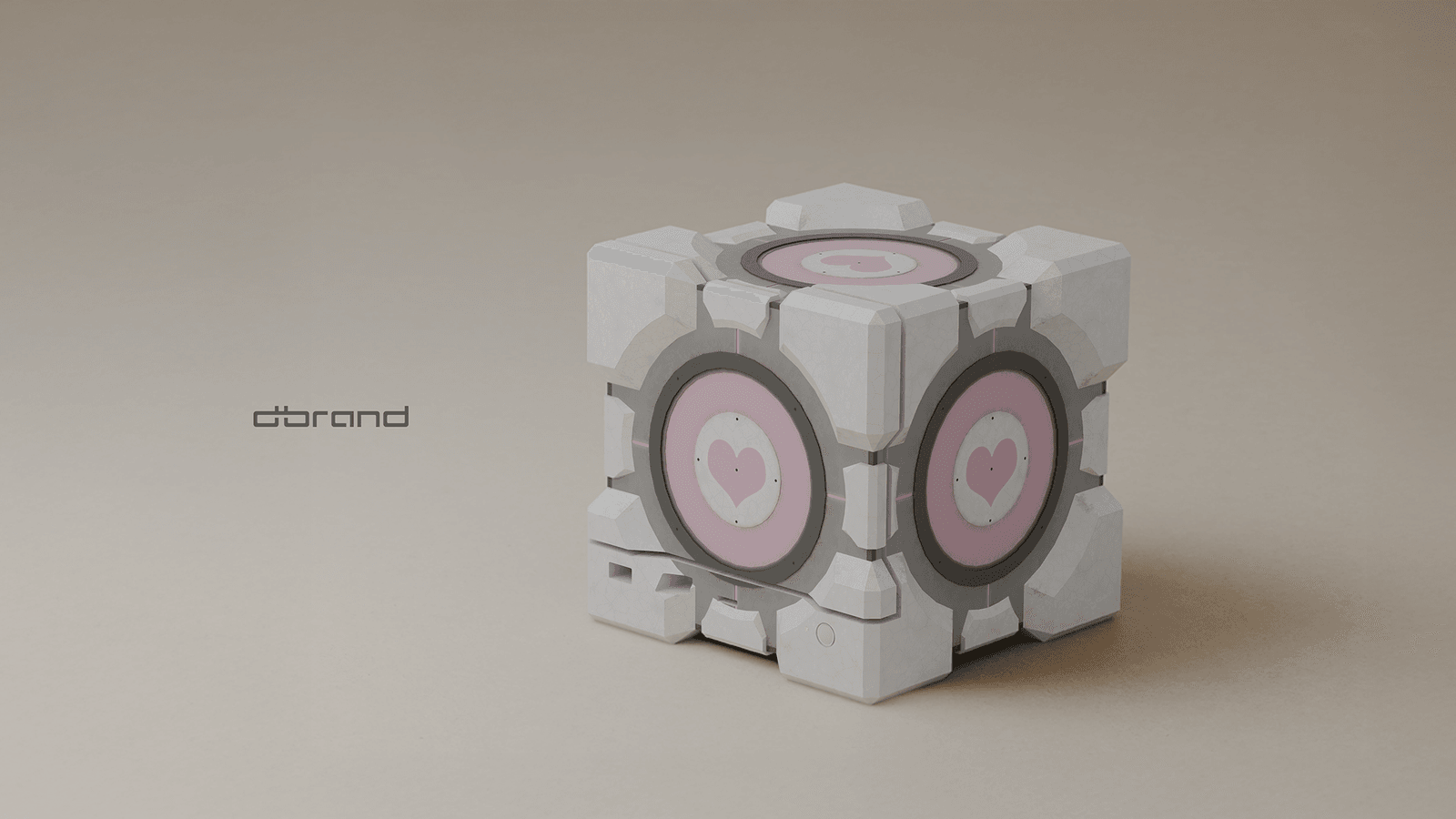 Dbrand Companion Cube enclosure designed for the Valve Steam Machine console