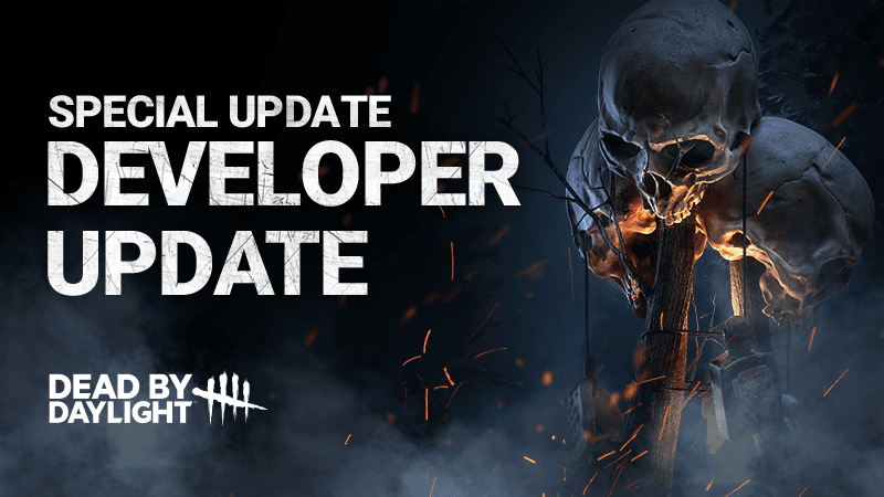 Dead by Daylight title screen with security warning overlay, July 2026 update