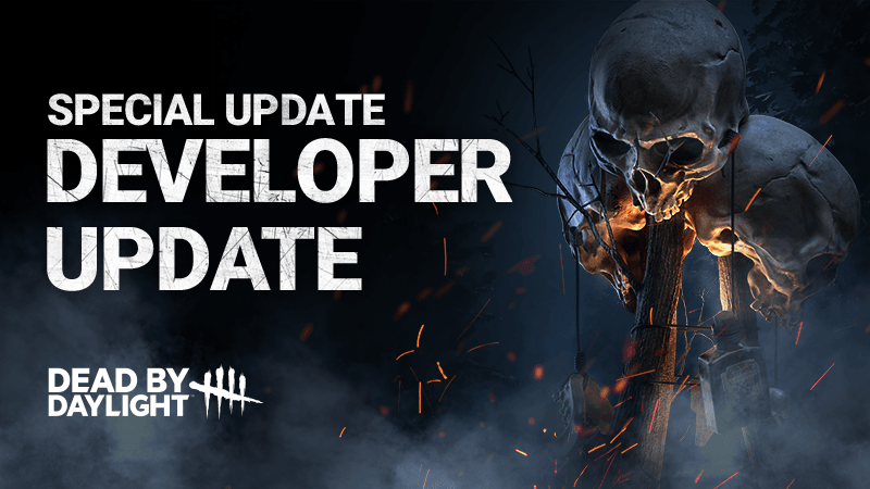 Dead by Daylight title screen with security warning overlay, July 2026 update