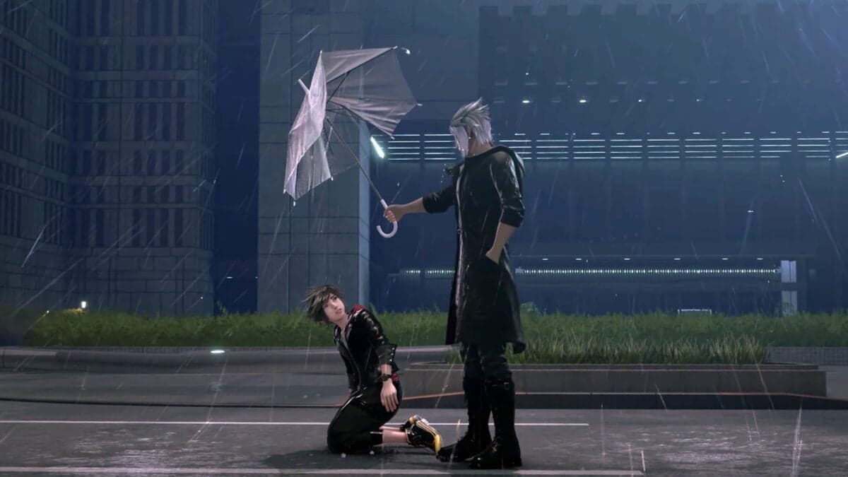 Kingdom Hearts 4 trailer screenshot showing Sora in the photorealistic Quadratum world