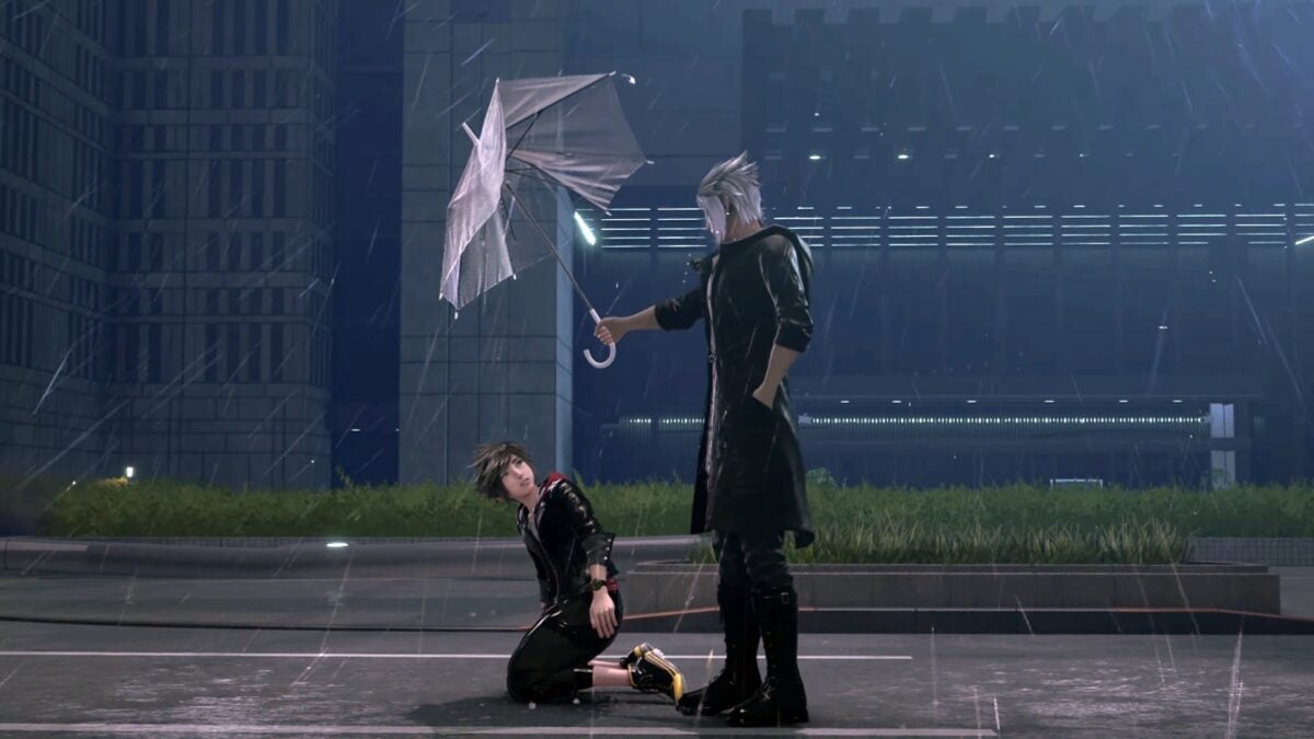 Kingdom Hearts 4 trailer screenshot showing Sora in the photorealistic Quadratum world