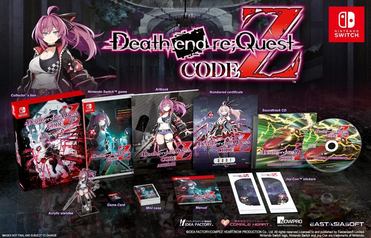 Death end re;Quest Code Z key art