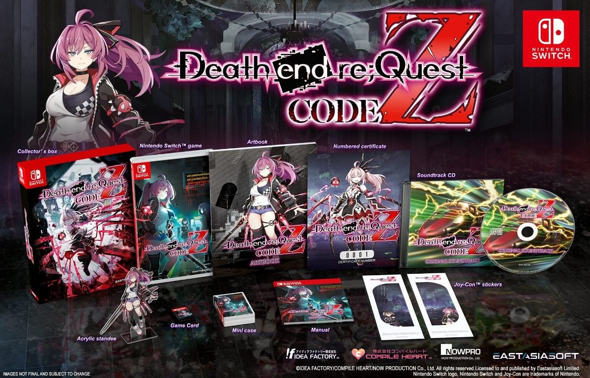 Death end re;Quest Code Z key art