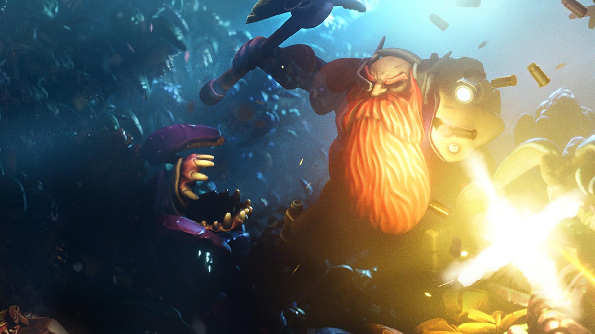 Deep Rock Galactic: Survivor dwarves mining with updated weapons and gear