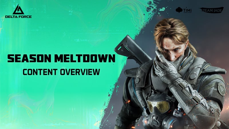 Delta Force Season Meltdown promotional art featuring new Engineer operator N-Two with frost launcher