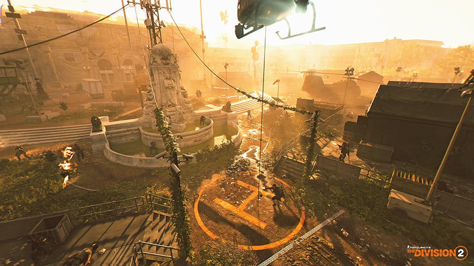 The Division 2 agents in the Toxic Dark Zone during Into the Dark season