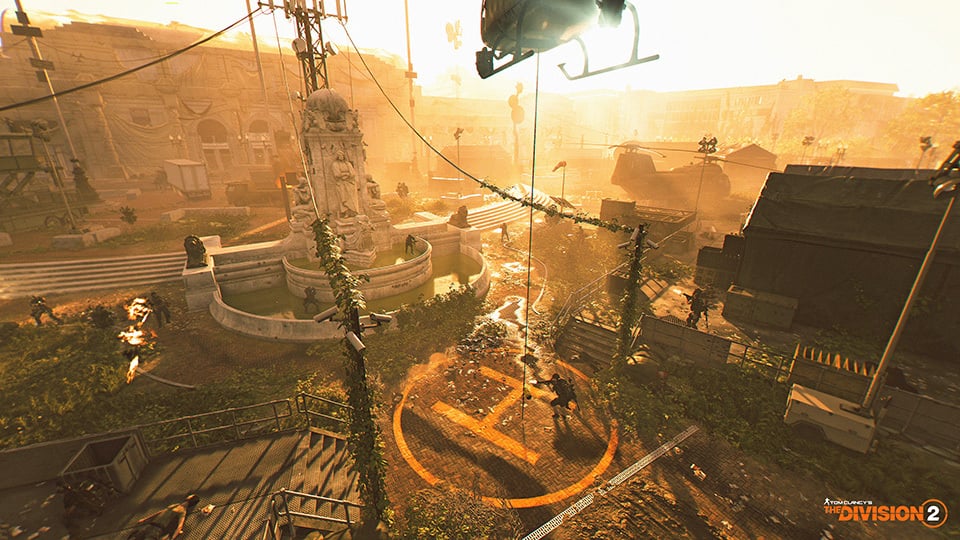 The Division 2 agents in the Toxic Dark Zone during Into the Dark season