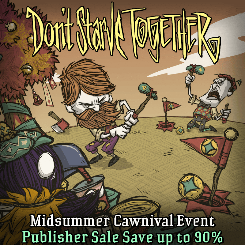 Don't Starve Together Cawnival event with Corvus Goodfeather and mini-golf courses