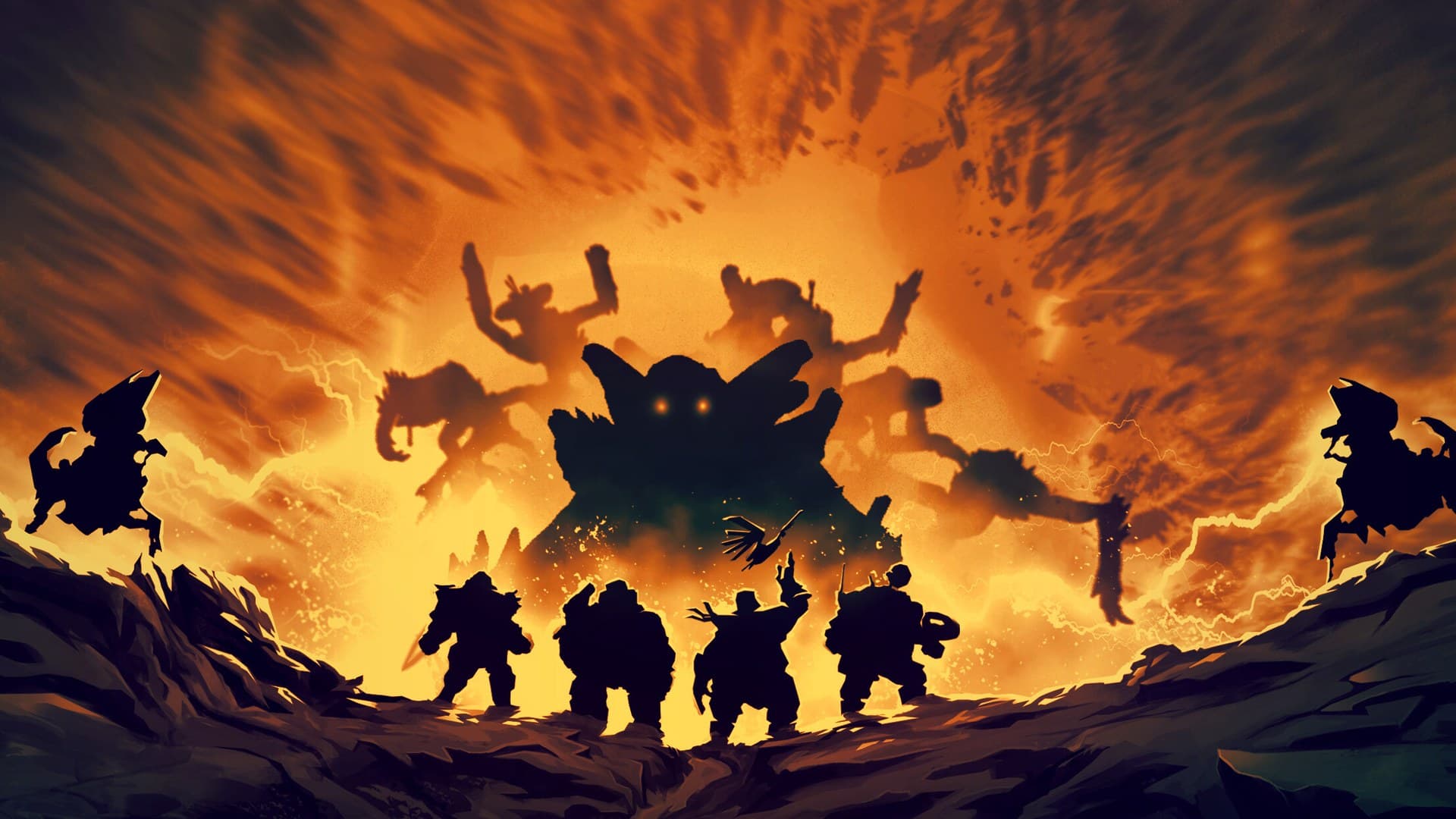 Deep Rock Galactic Rogue Core gameplay showing a dwarf holding a weapon in a cave environment