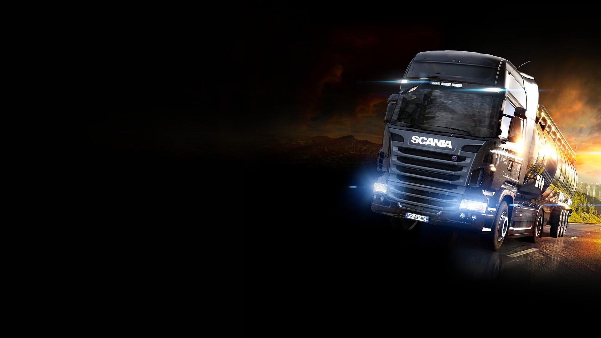 Euro Truck Simulator 2 truck cab interior with improved lighting and material detail