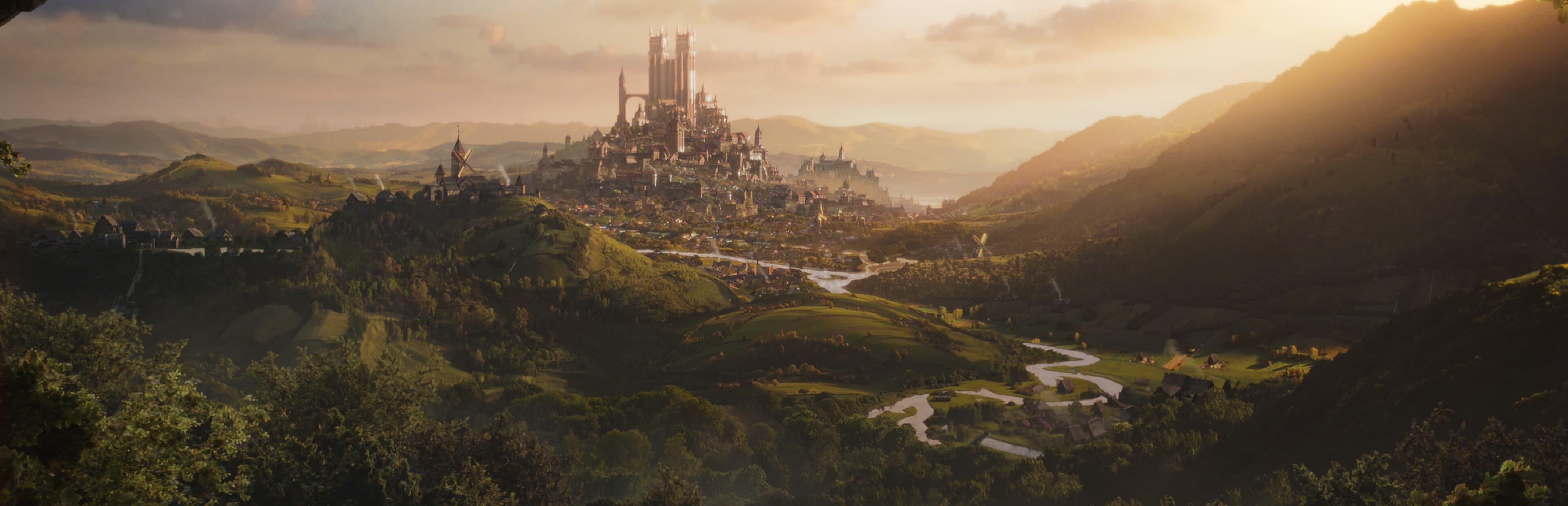 Fable RPG hero standing in the fantasy world of Albion with glowing scenery