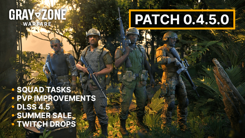 Gray Zone Warfare soldiers deploying in tactical gear during a squad operation