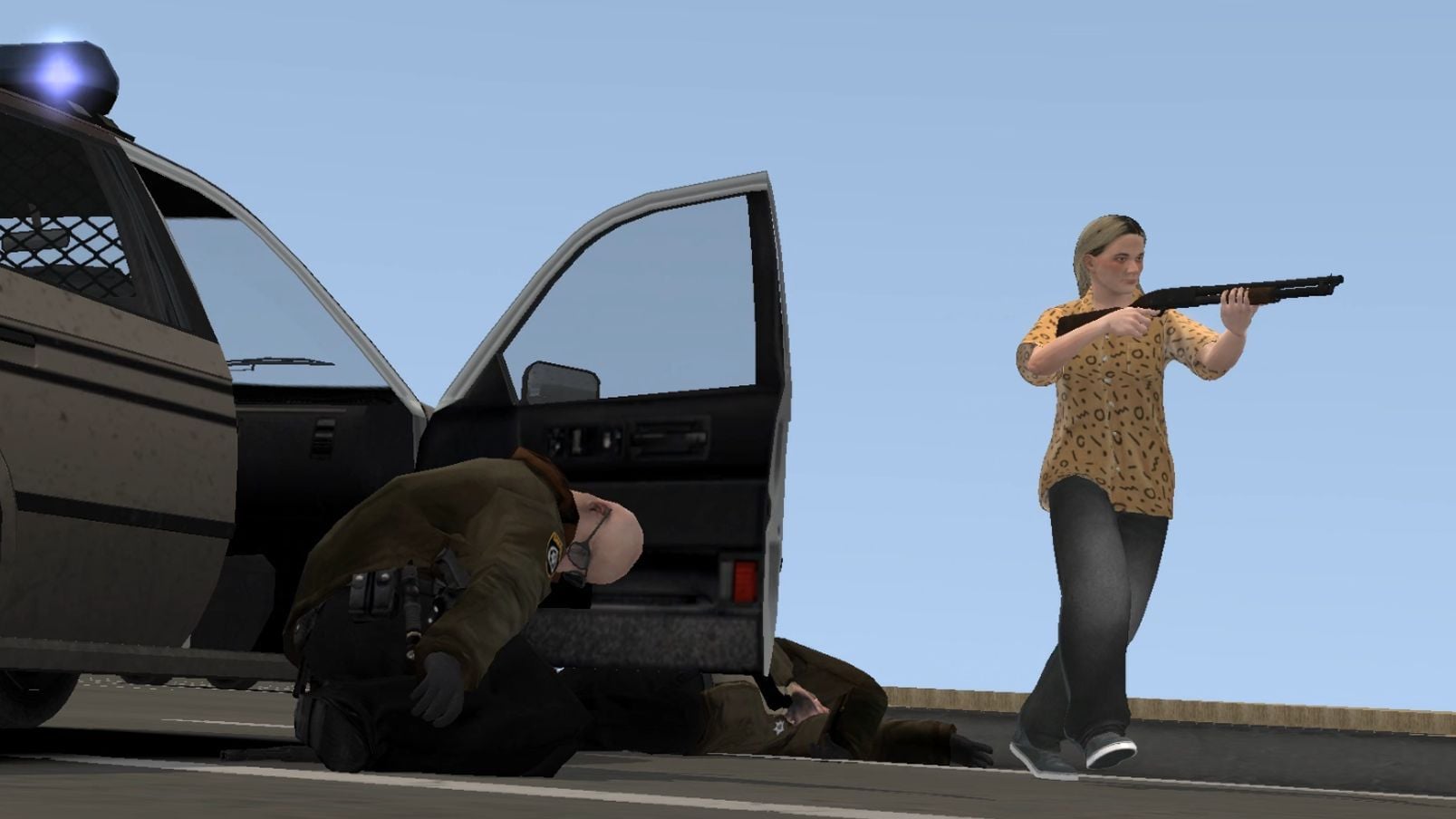 GTA 4 Heartland mod showing a quiet rural Wisconsin street at night