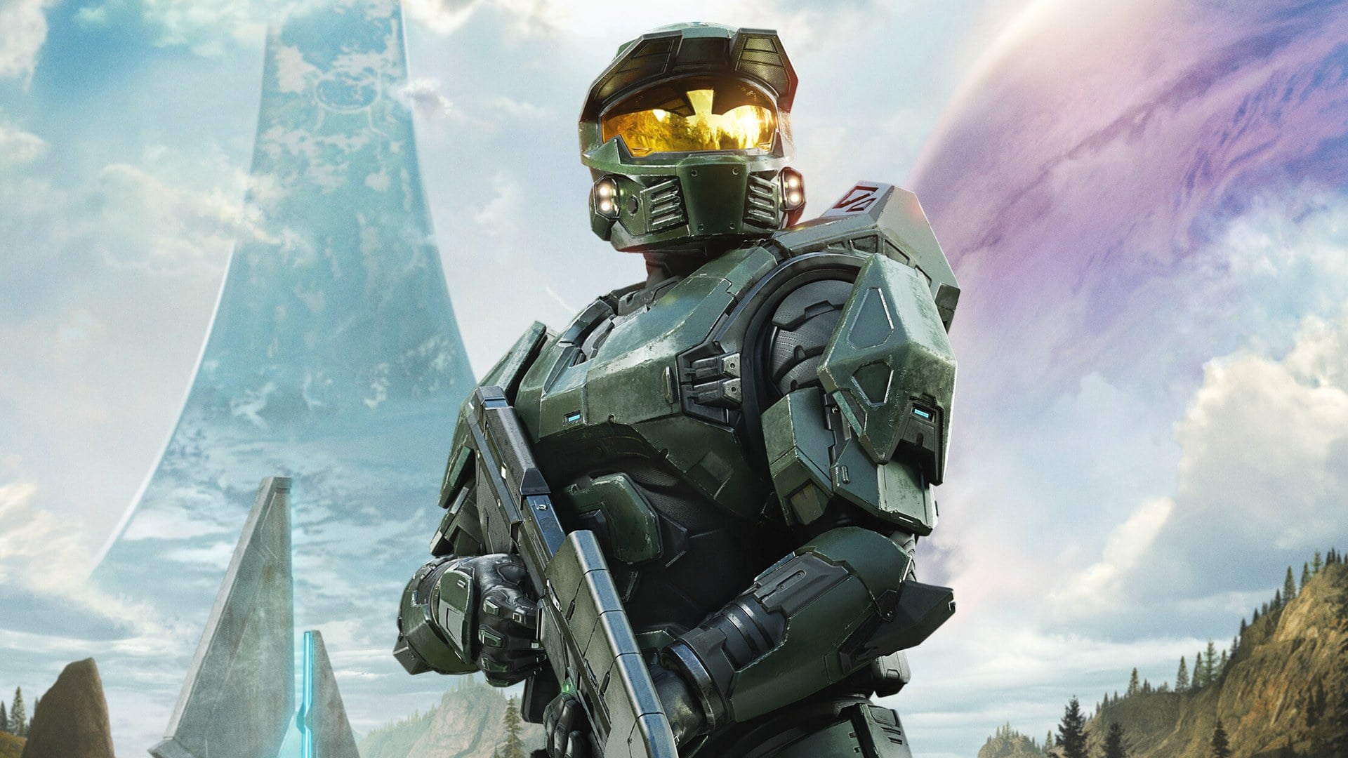 Master Chief in Halo Campaign Evolved split-screen co-op gameplay on PS5