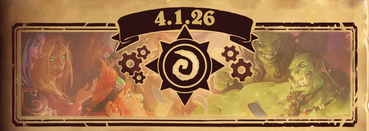 Hearthstone 4.1.26 Patch Notes (1st April 2026)