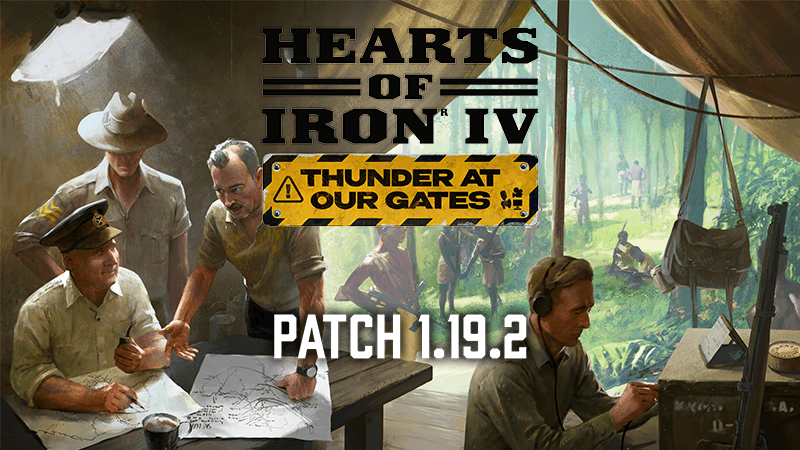 Hearts of Iron IV military strategy game with tanks and doctrine system interface