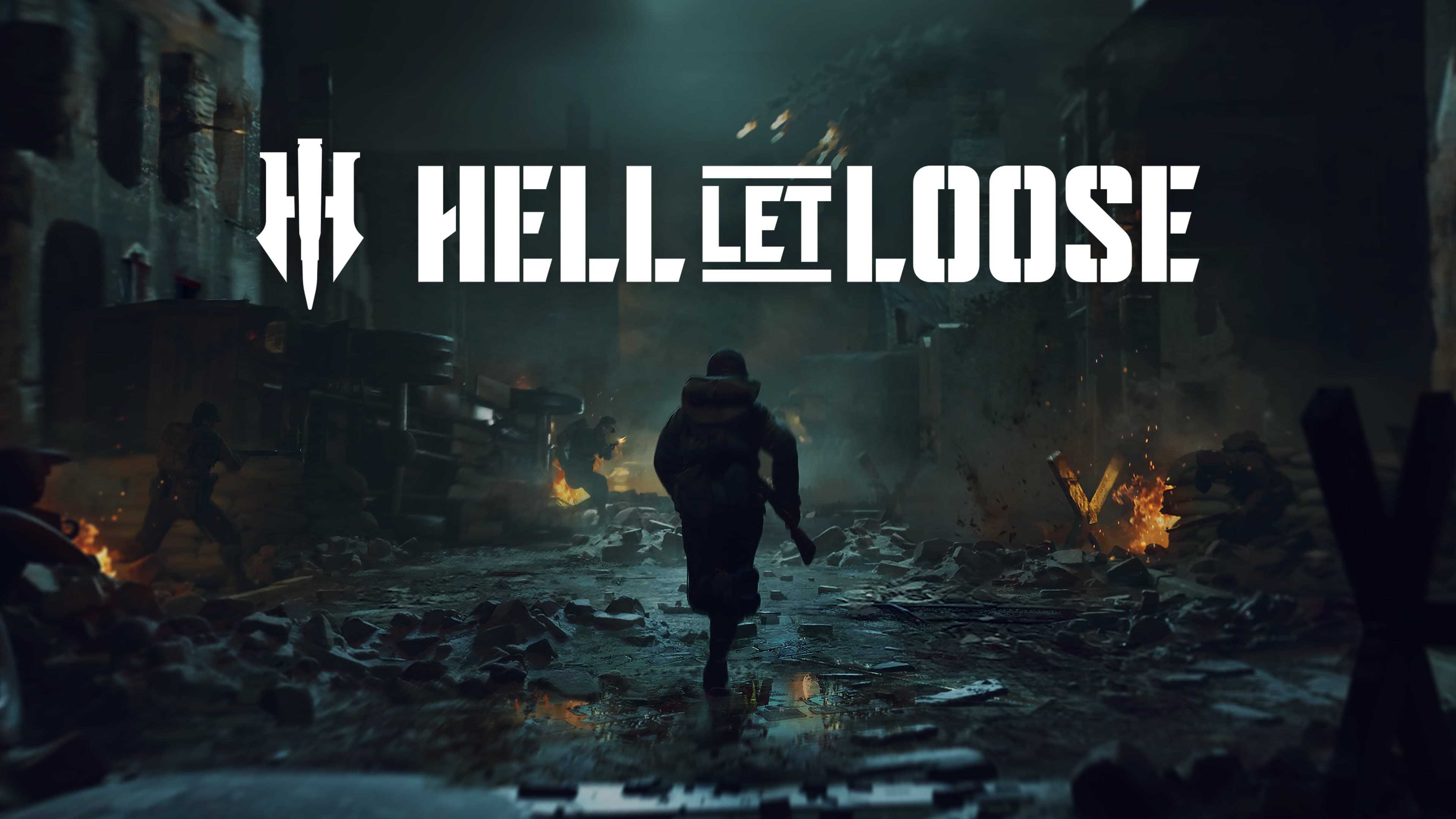 Hell Let Loose soldiers in combat on a WW2 battlefield.