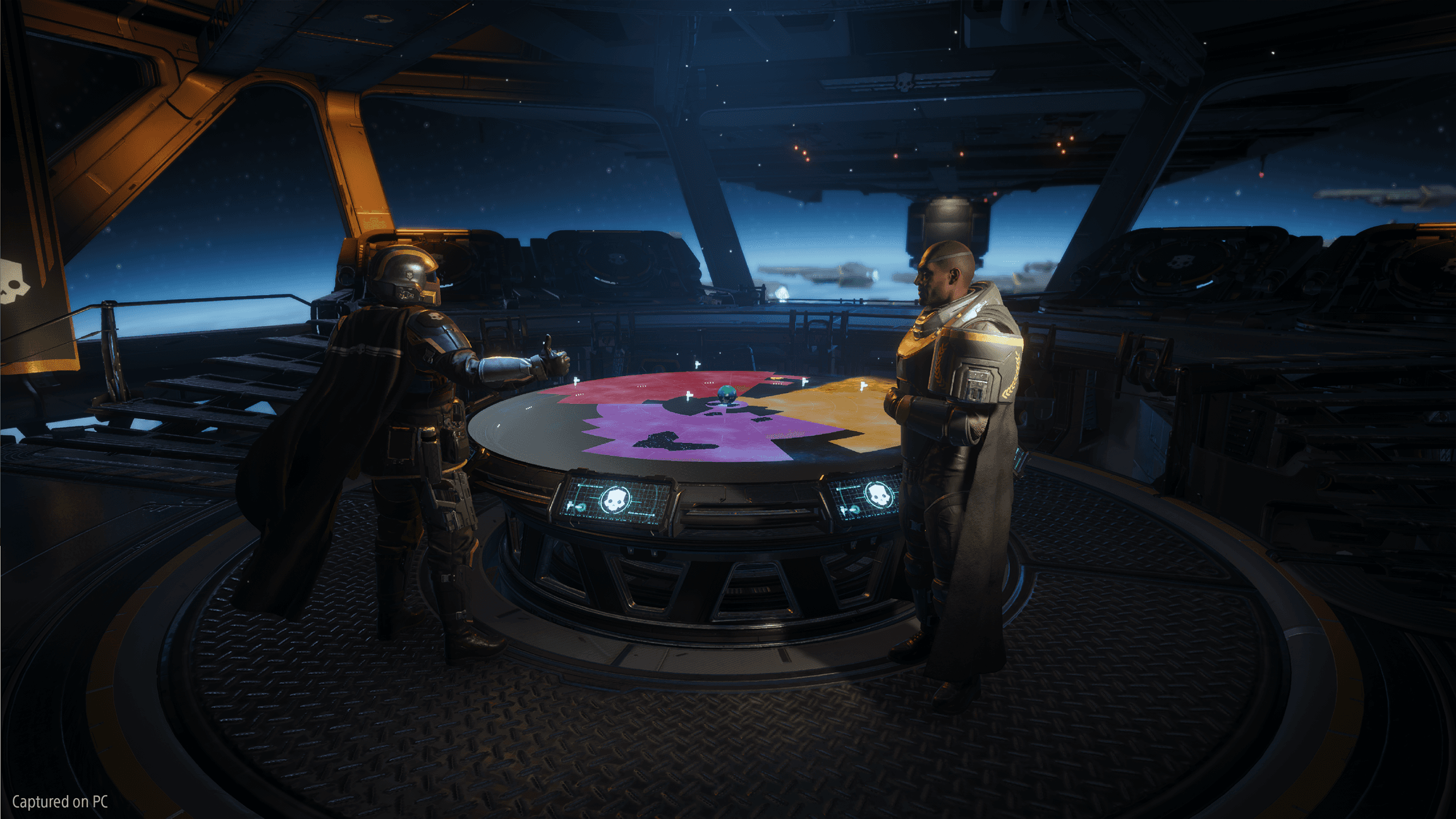 Helldivers 2 soldiers deploying with Bastion tank in tactical combat formation