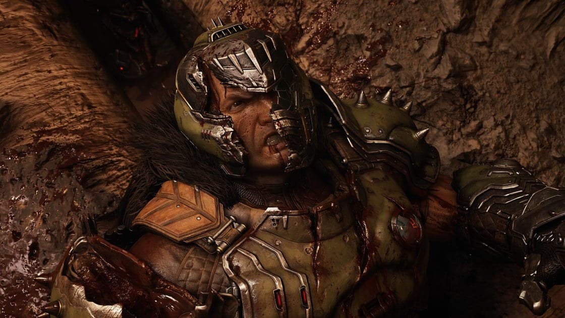 Doom: The Dark Ages key art featuring the Doom Slayer in dark medieval armour