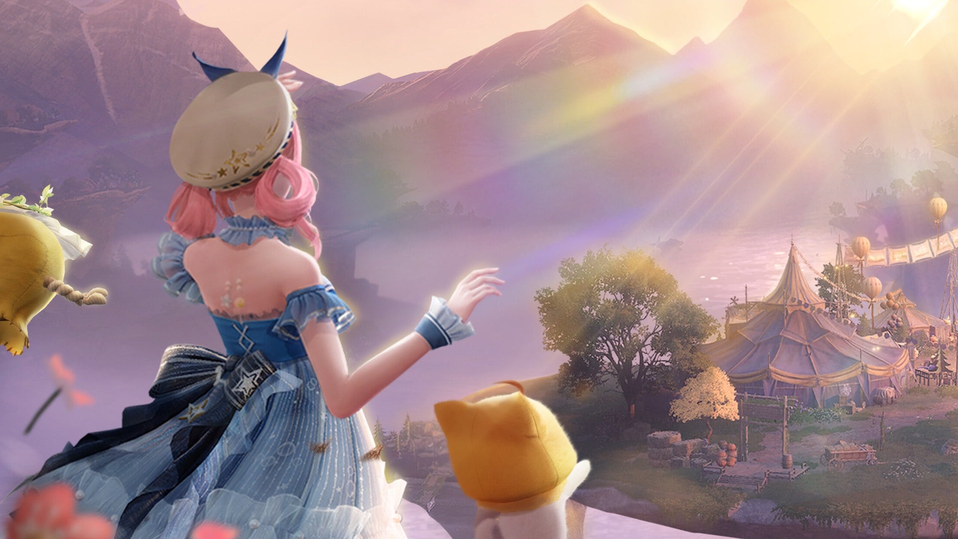Infinity Nikki 2.7 update key art featuring Music Space stages and competitive event themes