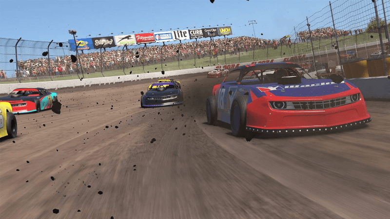 iRacing cockpit view with AI driver training complete at Naval Base Coronado circuit