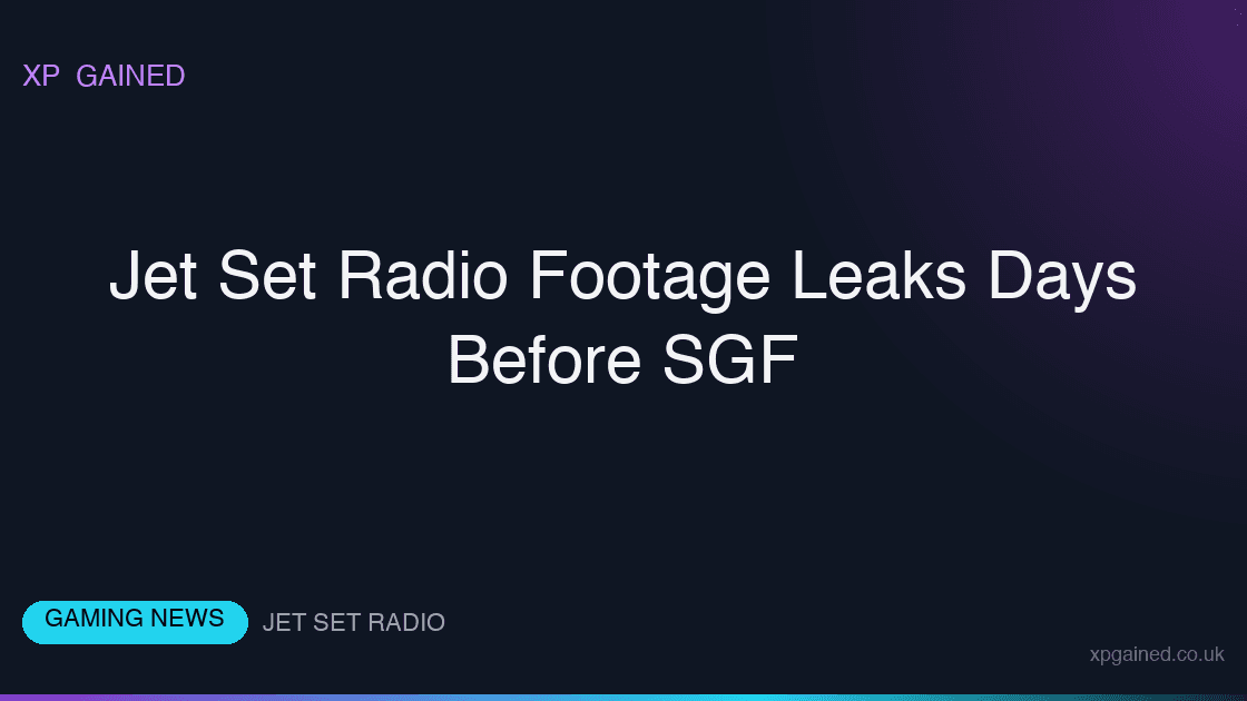 Jet Set Radio Footage Leaks Days Before SGF characters and urban setting