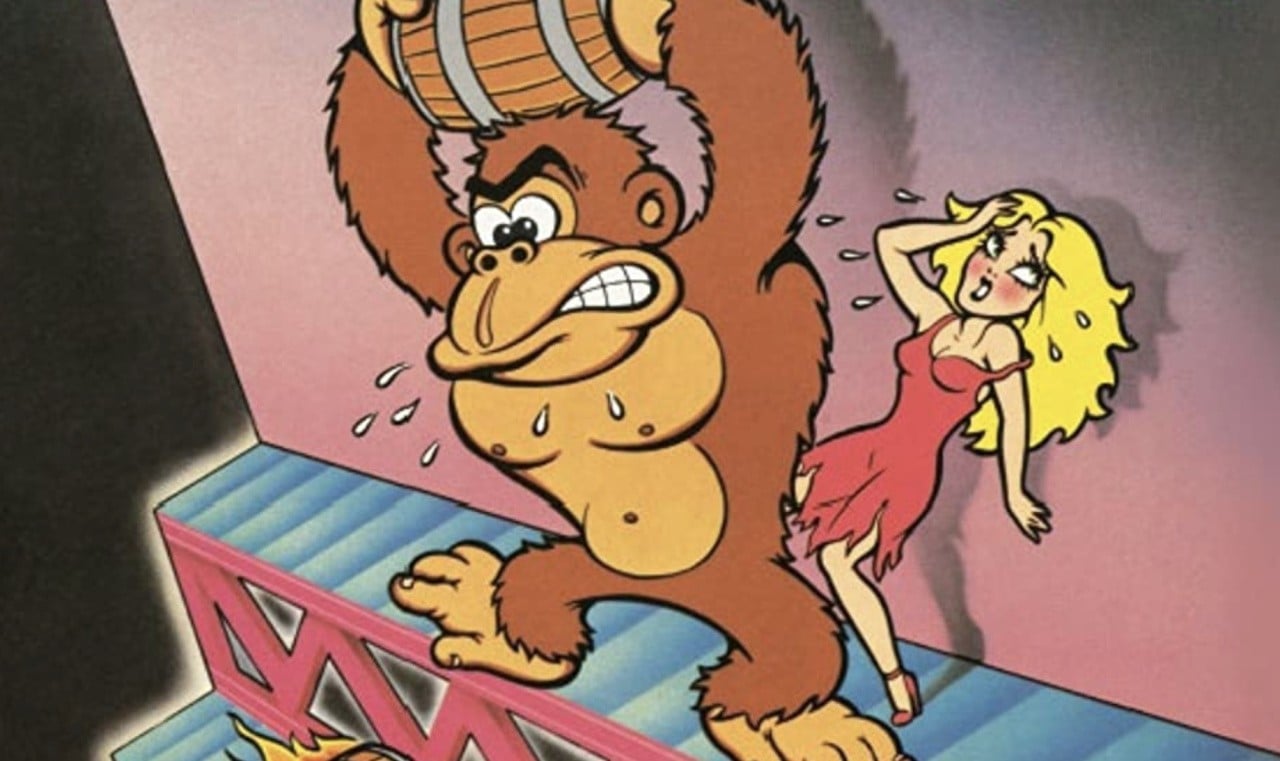 LEGO Donkey Kong Arcade cabinet set box art showing the 1981 game recreation