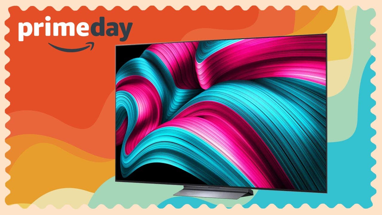 LG Evo C5 65 inch OLED TV displaying vibrant 4K HDR gaming content