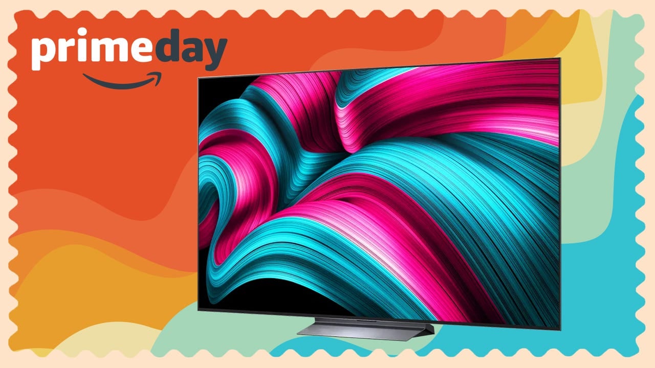 LG Evo C5 65 inch OLED TV displaying vibrant 4K HDR gaming content