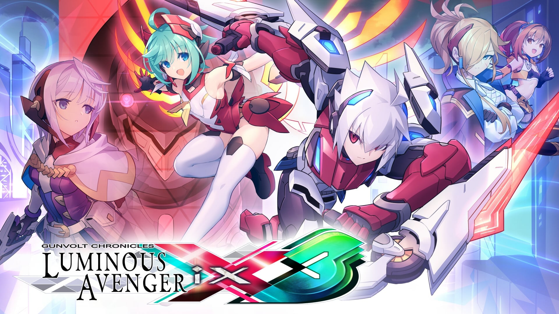 Gunvolt Chronicles Luminous Avenger iX 3 key art