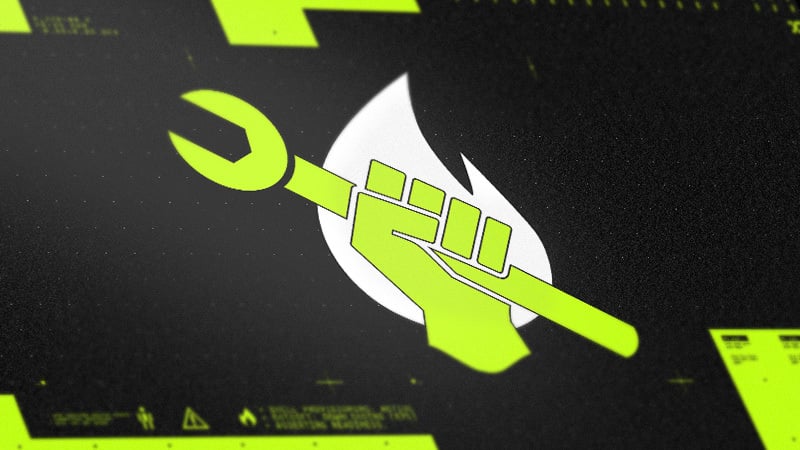 Marathon gameplay showing runners in combat with loot containers and zone environment.