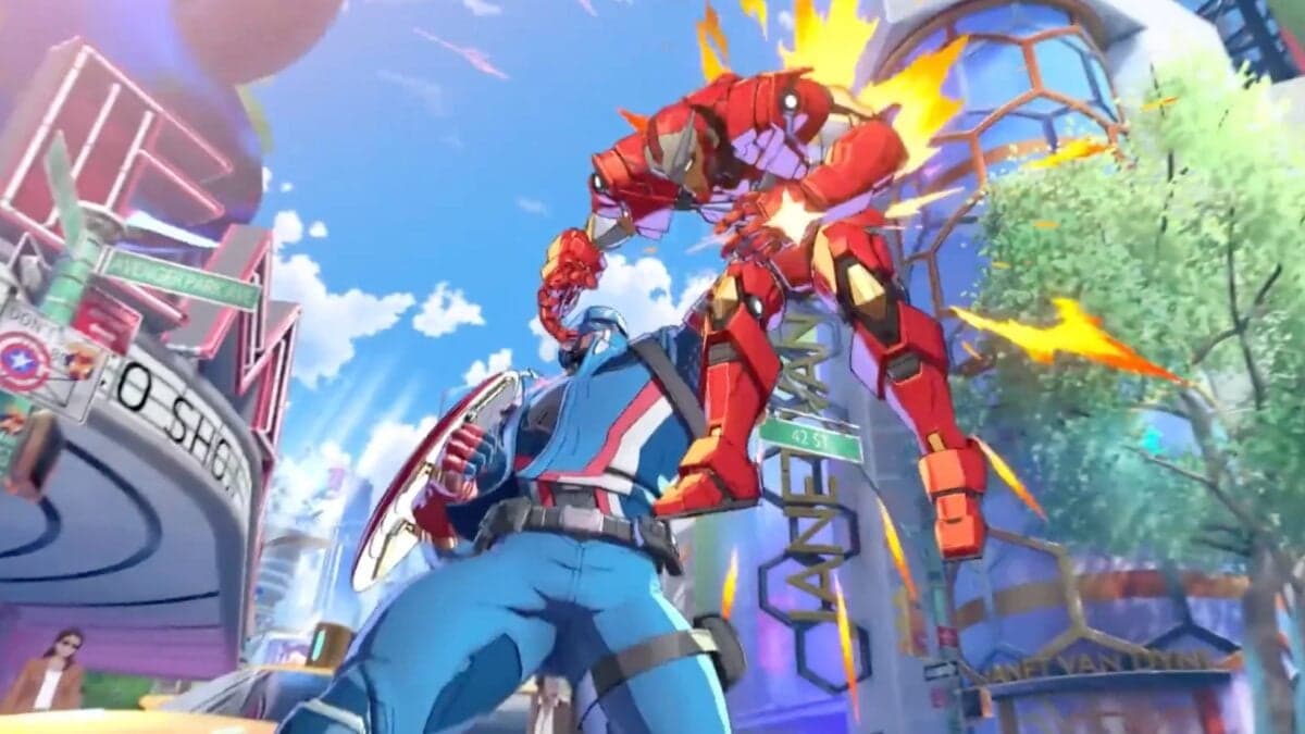 Marvel Tokon Fighting Souls key art featuring Marvel characters in Arc System Works anime style