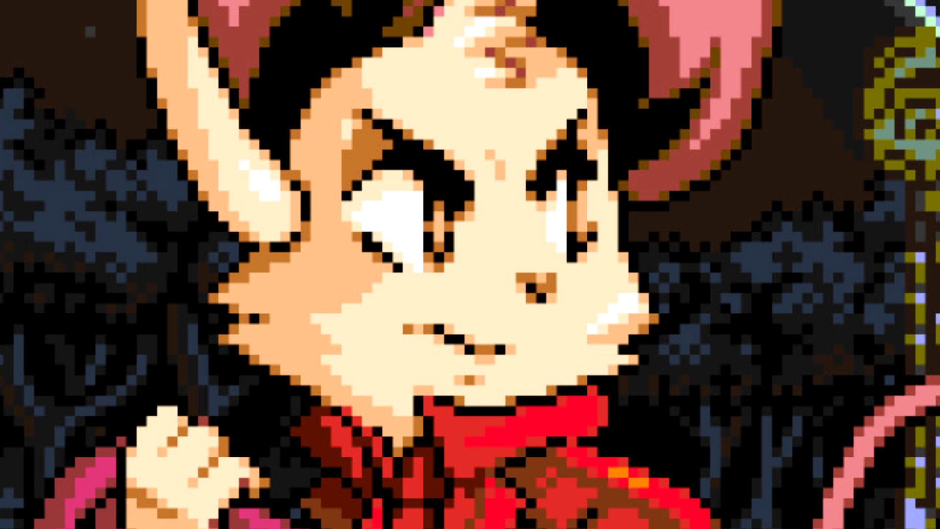Mina the Hollower pixel art protagonist exploring a dark dungeon environment