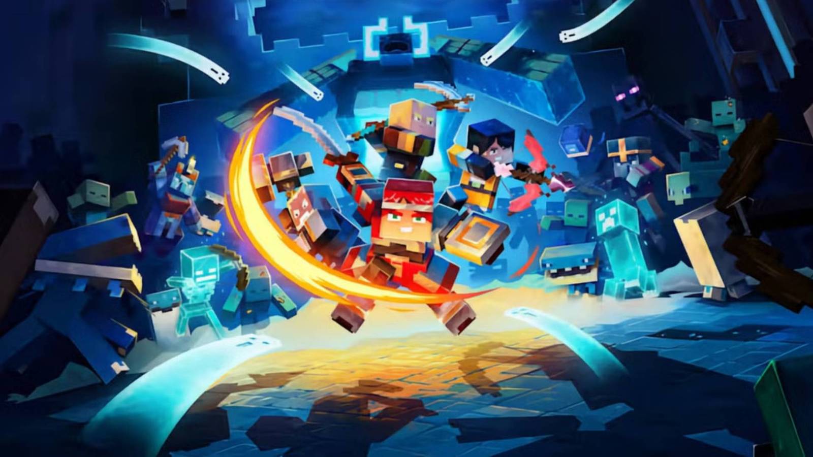 Minecraft 26.2 Pre-Release 5 key art showing combat and exploration