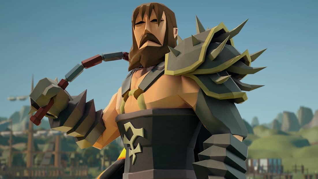 Old School RuneScape player fighting Gauntlet boss with new weapon effects.