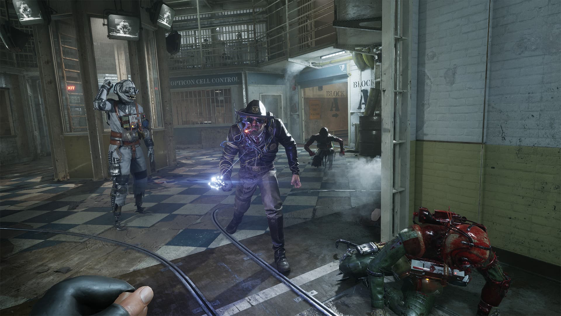 The Outlast Trials Prison Farm environment with Sergeant Coyle as the Warden