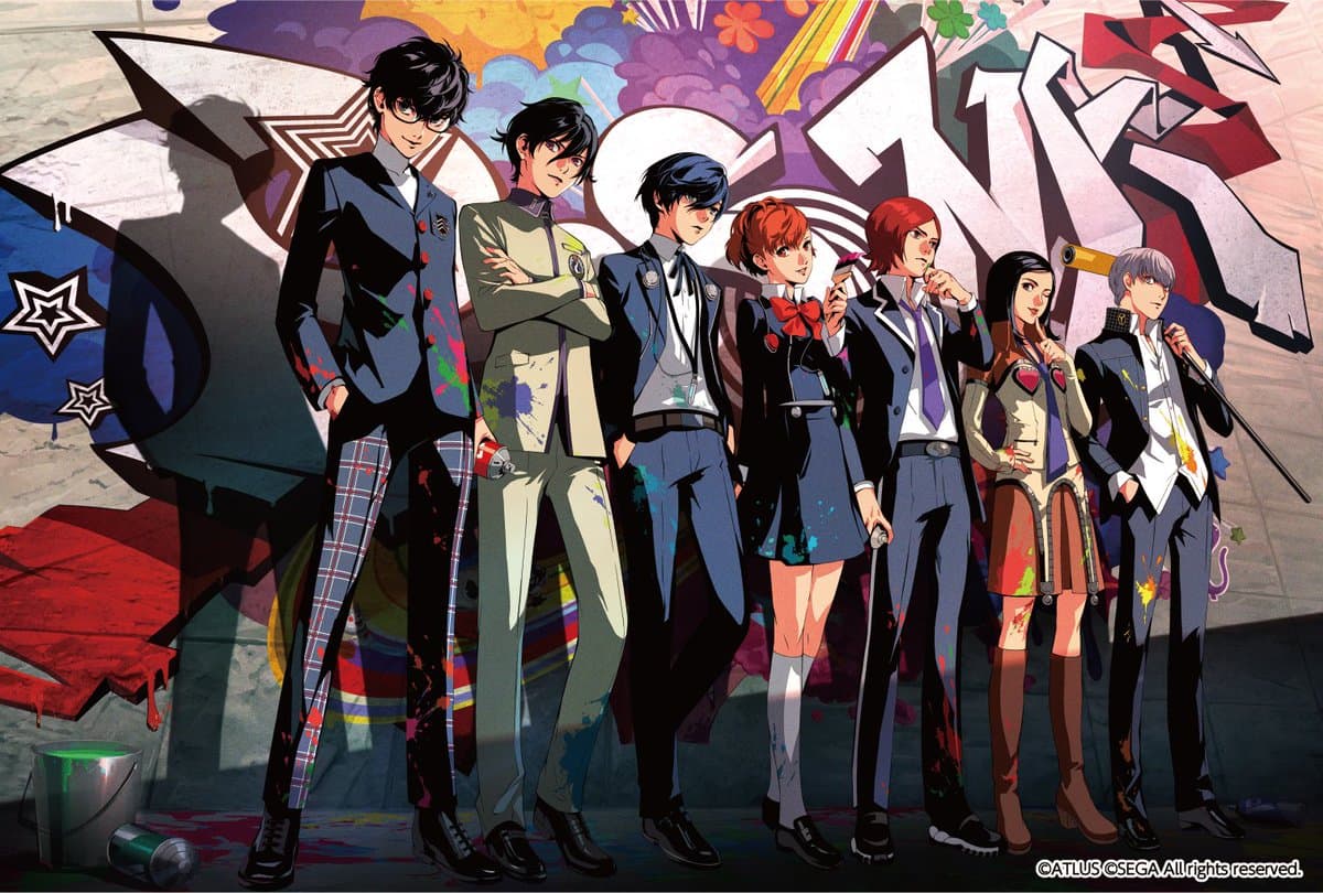 Persona 6 concept art style image featuring the series iconic aesthetic and characters