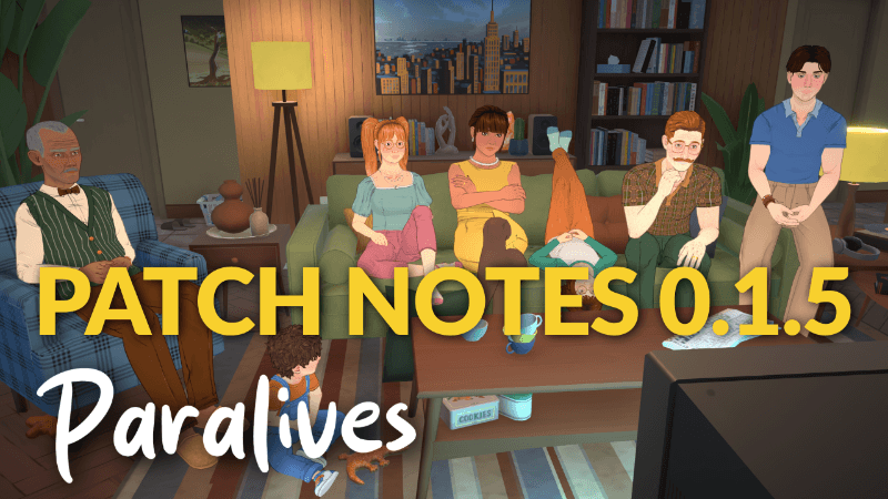 Paralives character creation screen with mirror reflection, showing customisation interface