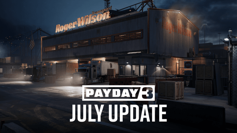 Payday 3 heist gameplay showing the 99 Boxes heist location with updated lighting and objectives