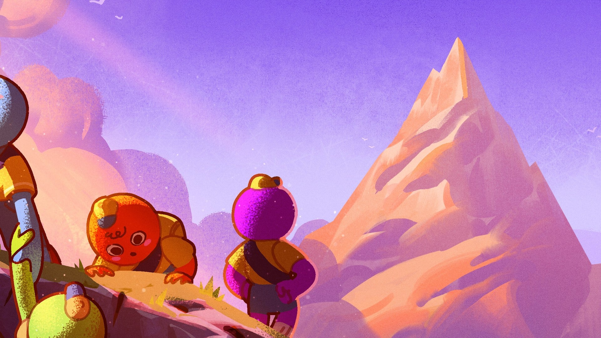 PEAK game environment showing procedurally generated biome landscape with roots and terrain.