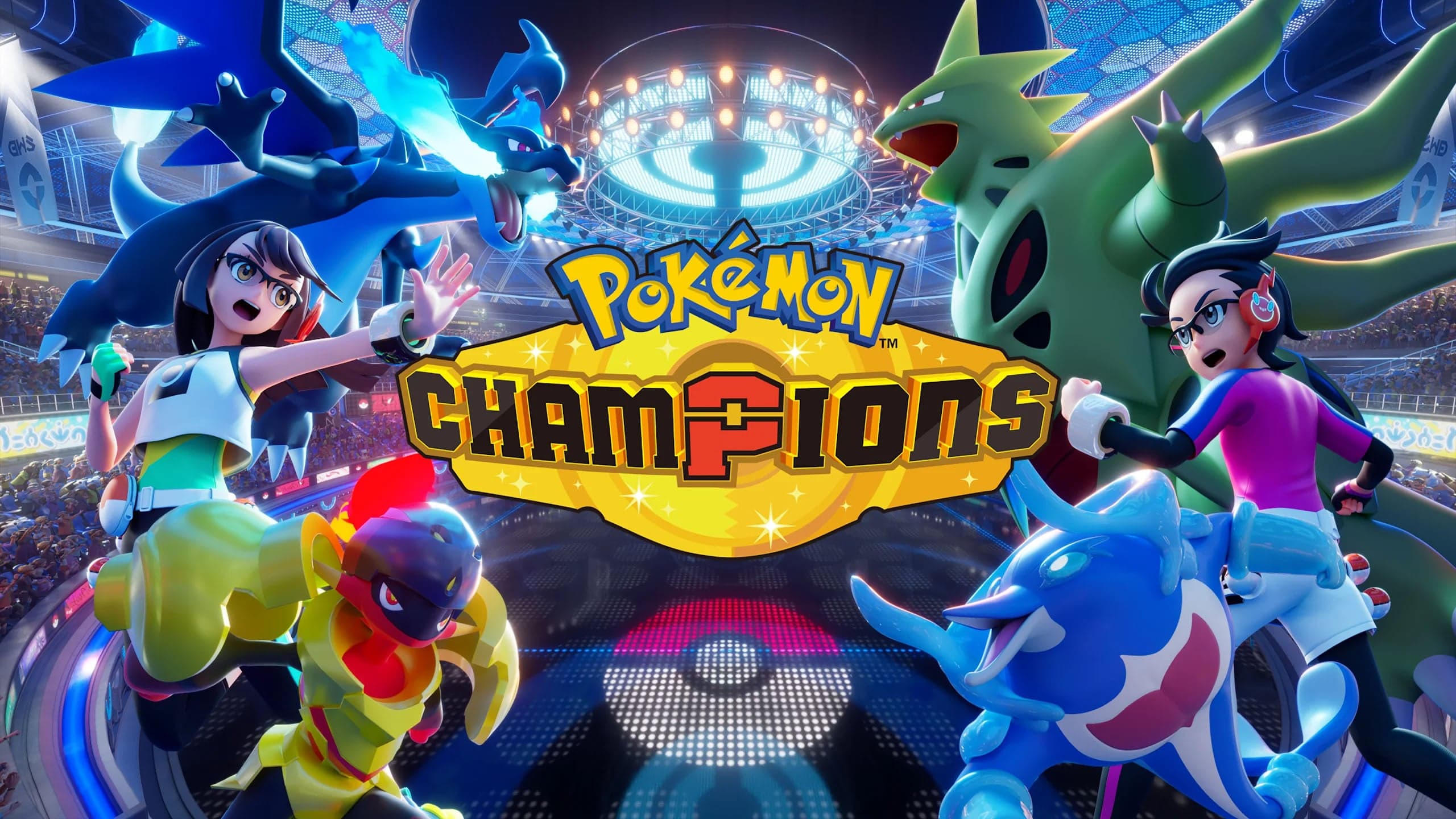 Pokemon Champions mobile battle screen featuring Raichu and Mega Evolution forms