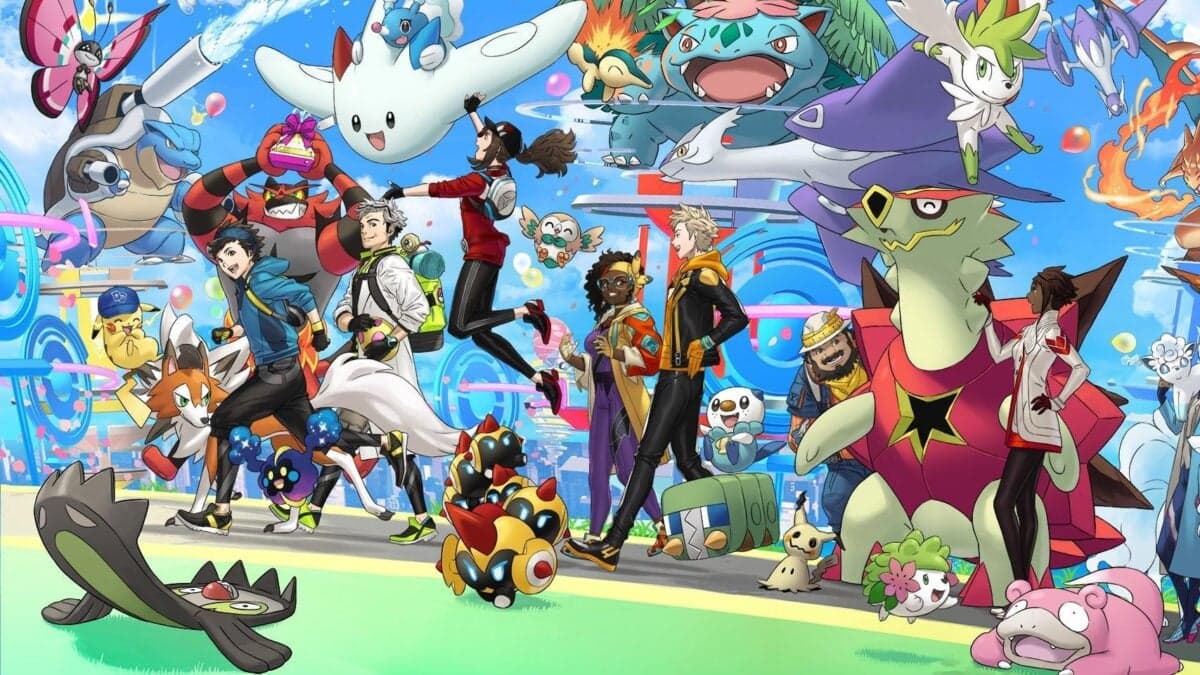 Pokémon Go player scanning a PokéStop location with their smartphone camera